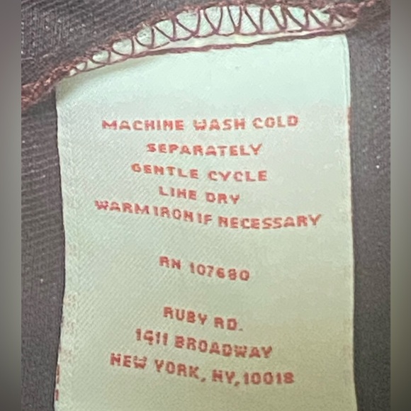 Ruby Rd Metallic Cranberry Red, Button Front, Drawstring Waist Jacket..EC Sz 16W - Picture 13 of 14